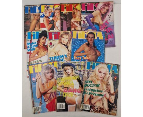 10 assorted vintage issues of Fiesta, adult erotic magazine. From volumes 21 - 25. 