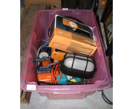 Box of power tools etc