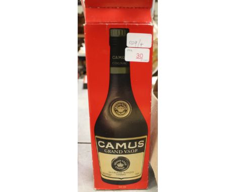 Bottle of Camus Grand V.S.O.P Cognac, boxed