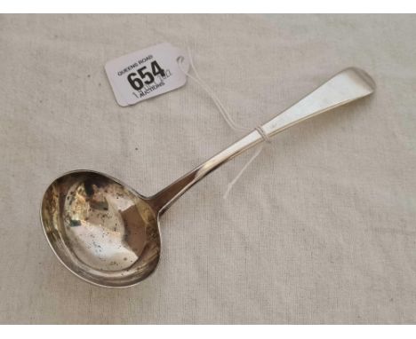 A GEORGE III SILVER SAUCE LADLE, LONDON 1809