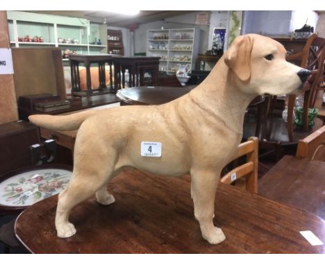 NORTH LIGHT STANDING YELLOW LABRADOR RETRIEVER FIGURINE, 1989