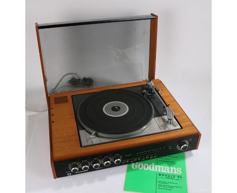 Goodmans Module 80 stereo radio, Amplifier and turntable unit.