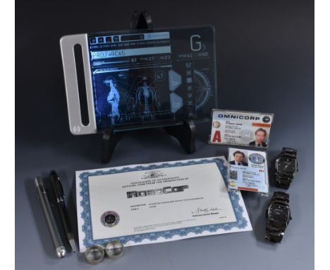 Movie Props - Robocop - a screen used prop, Omnicorp ID, Dr Norton, Played by Gary Oldman;  a screen used prop, Omnicorp Dept