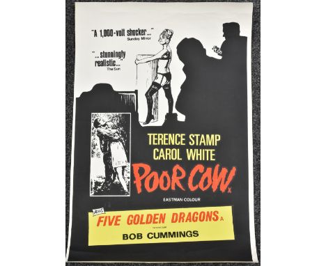 Movies and Cinema - a promotional poster Poor Cow starring Terence Stamp 76cm x 50.5cm