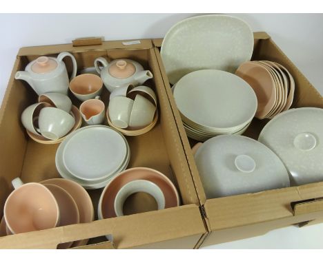 Poole twin tone dinner, tea and coffeeware in two boxes Condition Report Click here for further images, condition, auction ti