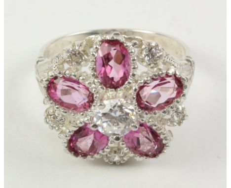 Dress cluster ring stamped 925 Condition Report Click here for further images, condition, auction times & delivery costs
