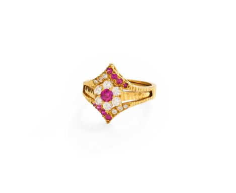 A 22 Carat Gold Dress Ring, finger size L1/2Gross weight 6.3 grams.
