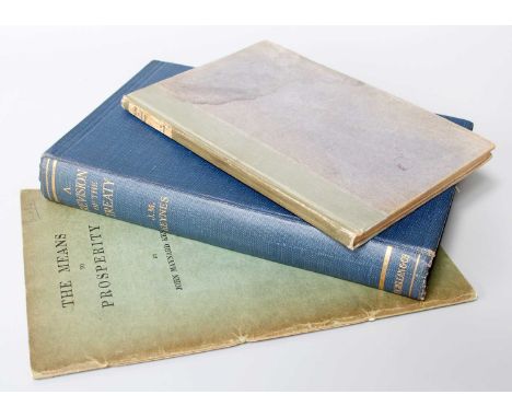 Economics - Keynes (John Maynard), A Revision of the Treaty .., Macmillan, 1922, first edition, original cloth; idem, The End
