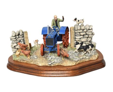 Border Fine Arts 'New Technology Arrives Today' (Fordson Tractor), James Herriot model No. JH46 by Ray Ayres, limited edition