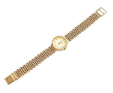 A Lady's 9 Carat Gold Rotary WristwatchClasp stamped 375. Gross weight 33 grams.