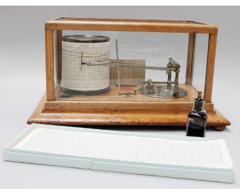 ''Cyclo-stormograph'', Barograph, W. Watson &amp; Sons Ltd, London, with spare charts and ink.