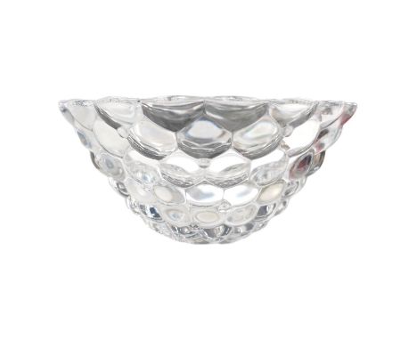 A modern boxed Orrefors glass bowl by Ann Nilsson, 12cm high. Condition - good