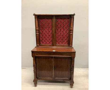 An early Victorian mahogany secretaire bookcase, width 77cm, depth 44cm, height 138cm. Condition - fair