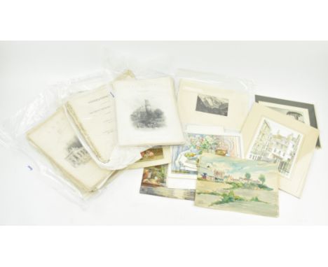 Engravings, book plates &amp; original watercolour paintings. A collection of 19th century Victorian &amp; later artworks. Th