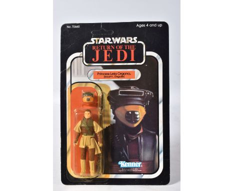 A SEALED BLISTER PACK KENNER STAR WARS 'RETURN OF THE JEDI' PRINCESS LEIA ORGANA (BOUSHH DISGUISE), no 70660, 1983, 77 back, 