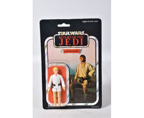 A SEALED PALITOY STAR WARS 'RETURN OF THE JEDI' LUKE SKYWALKER, 1983, 65 back, sealed pack, the blister not discoloured with 
