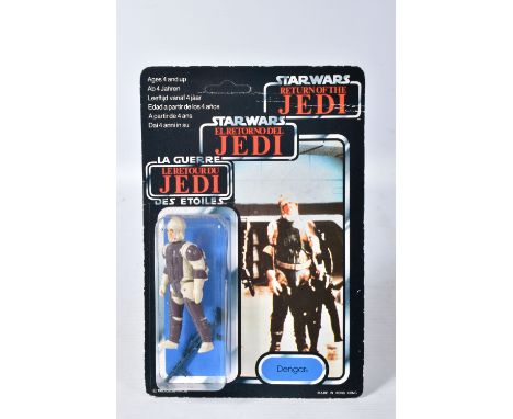 A SEALED PALITOY STAR WARS TRILOGO 'RETURN OF THE JEDI' DENGAR, 1983, 70 back, sealed pack with card unpunched, blister colou