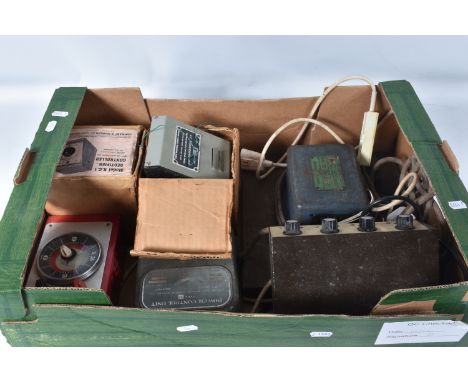 A QUANTITY OF BOXED AND UNBOXED ASSORTED MODEL RAILWAY TRANSFORMERS AND CONTROLLERS, not tested, unboxed Gaugemaster Series D