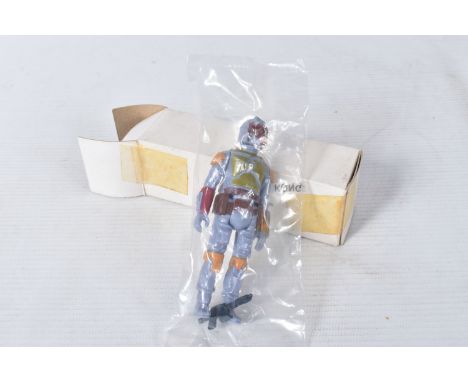A SEALED BOBA FETT FIGURE, 1979, signed to the leg CPG, figure in perfect condition with gun present, inside a sealed plastic