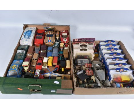 A QUANTITY OF UNBOXED AND ASSORTED PLAYWORN DIECAST VEHICLES, to include Spot-On Armstrong Siddeley Sapphire, No.101, Dinky T