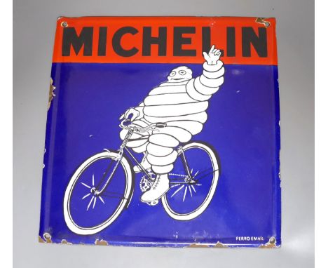   A Michelin enamel sign, 30 x 30cm