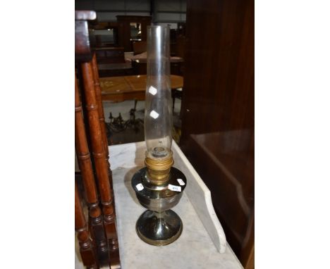 A vintage oil lamp
