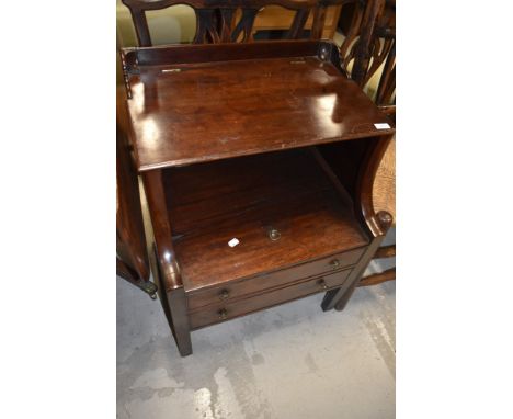 A 19th Century mahogany step/box commode, dimensions approx. W56 H78 D48cm