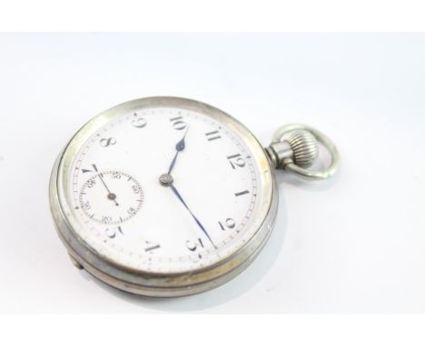 925 Silver Pocket Watch Movement - Hand-Wind WORKING - Running In Vintage Condition Signs Of Use &amp; Wear See Photographs