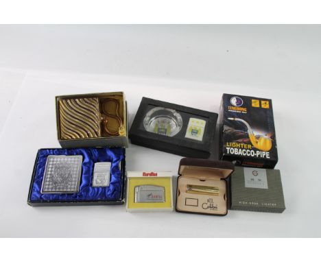 Tobacciana Collectables Inc Ashtray, Pipe, MCFC, Etc Joblot Please be aware due to transportation safety all lighters will ha