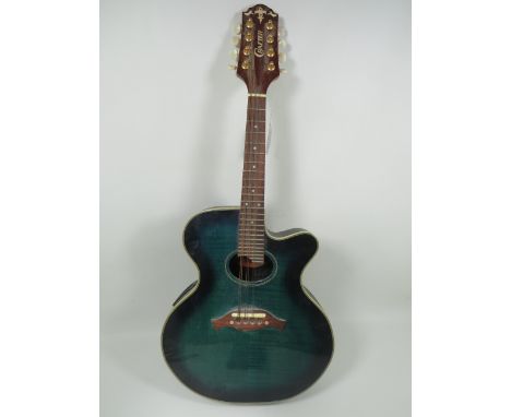 Crafter, Electro Accoustic Mandolin  . Hard Fibreglass bowl back, Rosewood fingerboard with MOP inlays.   Eight Strings in fo