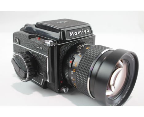 Mamiya M645 Medium Format Film Camera w/ Mamiya-Sekor C 45mm F/2.8 Lens &amp; Waist Level Finder This camera is WORKING and i