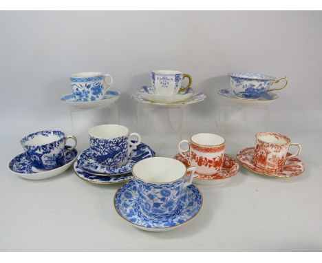 Royal Crown derby cabinet trios, cups and saucers.