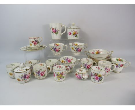 Selection of Royal Crown Derby 'Derby Posies' china items cups, saucers etc.