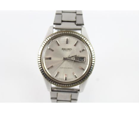 Vintage Seiko Stainless Steel Watch Movement - Automatic WORKING - Running In Vintage Condition Signs Of Use &amp; Wear See P
