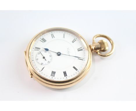 Waltham Open Face Rolled Gold Pocket Watch Movement - Hand-Wind SPARES &amp; REPAIRS In Vintage Condition Signs Of Use &amp; 