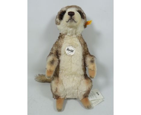 Original Steiff toy,   Mongo the Meerkat. In excellent condition approx 12 inches tall. See photos.