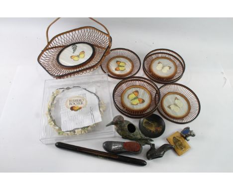 Vintage Butterfly Wall Hangings 1930s Floral Crown Item in previously owned condition Signs of use &amp; age Please see photo
