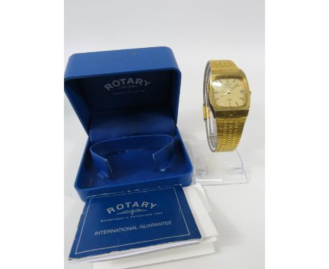 Gents gold tone Rotary sea ranger quartz wristwatch, requires new battery.