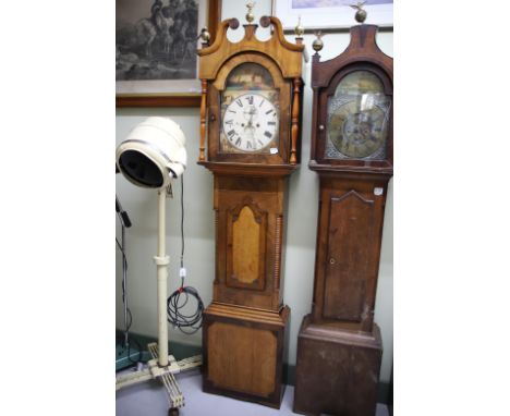 Long Cased Clock by Thomas Robinson of Brigg, measures approx 86 inches,  Non runner for spares or repairs, see photos.
