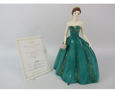 Royal Worcester limited edition figurine 'Forever' 83/7500. 9.5" tall