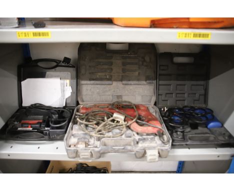 Mixed lot to include a parkside SDS Drill, two mains operated nail guns. See photos.