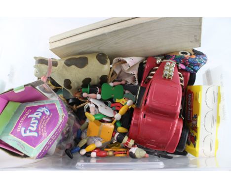 Vintage Toys Inc Furby, Wooden, Car, Disney, Etc Joblot Items are in previously owned condition Signs of use &amp; age See ph