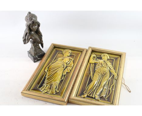 Vintage Wall Hangings &amp; Bust Items are in previously owned condition Signs of age &amp; use Please see photographs