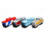 4 Lionel amerikanische Wagen, Spur 0, Z 2-3