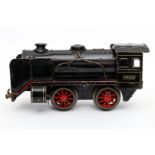 Kraus B-Dampflok, Spur 0, ohne Tender, Uhrwerk intakt, tw LS, Z 3