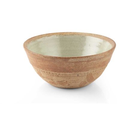 Richard Batterham (1936-2021)Bowlgreen ash glaze interior18cm diameter.Appears in good condition with no signs of damage or r