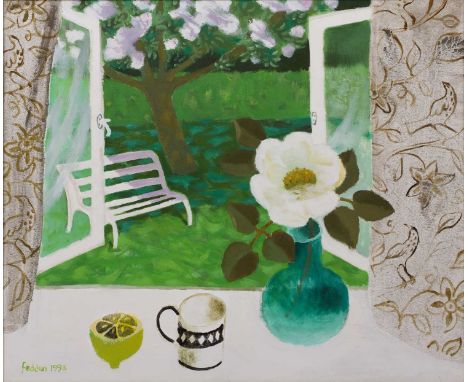 Mary Fedden (1915-2012)Garden View, 1993signed and dated (lower left)oil on canvas50 x 60cm. Provenance:Portland Gallery, Lon