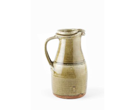Richard Batterham (1936-2021)Juggreen ash glaze26cm high.
