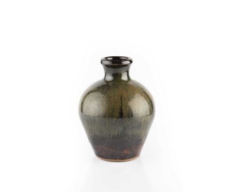 Trevor Corser (1938-2015) at Leach PotteryVasedripped nuka glazeimpressed potter's and pottery seals23.5cm high.