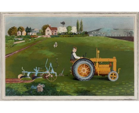Kenneth Rowntree (1915-1997)Tractorlithograph printed by Baynard Press for the School Print series49 x 74cm.  